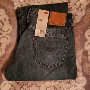 Levi's 569 loose Straight Denim Jean's 32 x 34